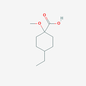 4-Ethyl-1-methoxycyclohexane-1-carboxylic acid