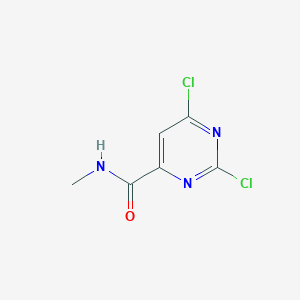 molecular formula C6H5Cl2N3O B13174211 2,6-Dichloro-N-methylpyrimidine-4-carboxamide 