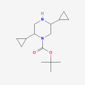 Tert-butyl 2,5-dicyclopropylpiperazine-1-carboxylate