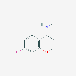 7-fluoro-N-methyl-3,4-dihydro-2H-1-benzopyran-4-amine