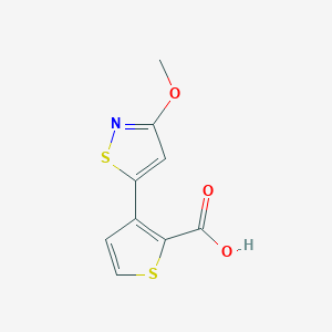 3-(3-Methoxy-1,2-thiazol-5-yl)thiophene-2-carboxylic acid