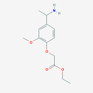 Ethyl 2-[4-(1-aminoethyl)-2-methoxyphenoxy]acetate