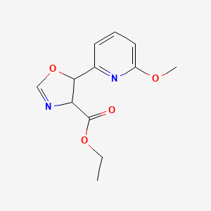 Ethyl 5-(6-methoxypyridin-2-yl)-4,5-dihydro-1,3-oxazole-4-carboxylate