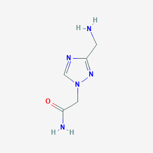 2-[3-(aminomethyl)-1H-1,2,4-triazol-1-yl]acetamide