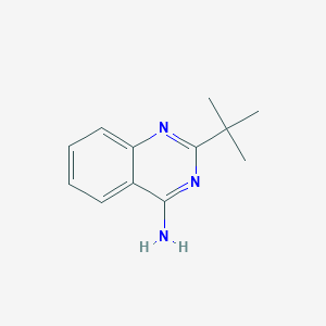 molecular formula C12H15N3 B13174354 2-Tert-butylquinazolin-4-amine 