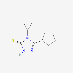 5-Cyclopentyl-4-cyclopropyl-4H-1,2,4-triazole-3-thiol