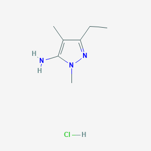 B1317437 5-Ethyl-2,4-dimethyl-2H-pyrazol-3-ylamine hydrochloride CAS No. 1052545-58-0