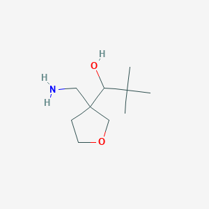 1-[3-(Aminomethyl)oxolan-3-yl]-2,2-dimethylpropan-1-ol