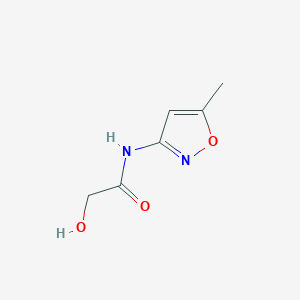 molecular formula C6H8N2O3 B13174416 2-Hydroxy-N-(5-methylisoxazol-3-YL)acetamide 