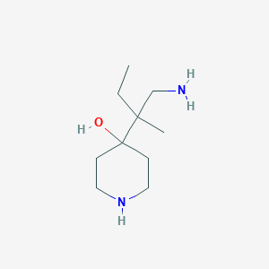 4-(1-Amino-2-methylbutan-2-YL)piperidin-4-OL