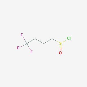 molecular formula C4H6ClF3OS B13174427 4,4,4-Trifluorobutane-1-sulfinyl chloride 