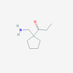 1-[1-(Aminomethyl)cyclopentyl]propan-1-one