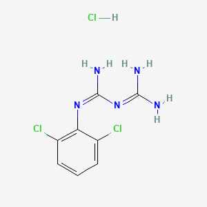 molecular formula C8H10Cl3N5 B1317444 1-(2,6-Dichlorophenyl)biguanide hydrochloride CAS No. 42823-15-4