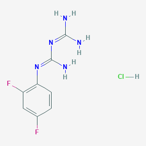 molecular formula C8H10ClF2N5 B1317445 1-(2,4-Difluorophenyl)biguanide hydrochloride CAS No. 66088-52-6