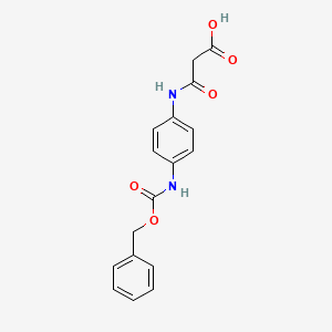 2-[(4-{[(Benzyloxy)carbonyl]amino}phenyl)carbamoyl]acetic acid