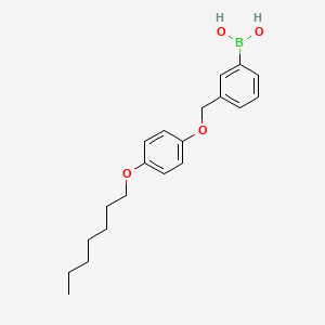 molecular formula C20H27BO4 B1317451 (3-((4-(Heptyloxy)phenoxy)methyl)phenyl)boronic acid CAS No. 870778-93-1