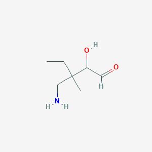 3-(Aminomethyl)-2-hydroxy-3-methylpentanal