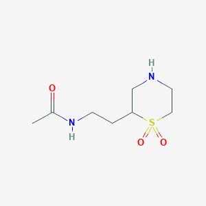 N-[2-(1,1-Dioxo-1lambda6-thiomorpholin-2-yl)ethyl]acetamide