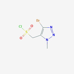 (4-Bromo-1-methyl-1H-1,2,3-triazol-5-yl)methanesulfonyl chloride