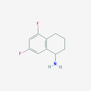 molecular formula C10H11F2N B1317459 5,7-二氟-1,2,3,4-四氢萘-1-胺 CAS No. 907973-46-0