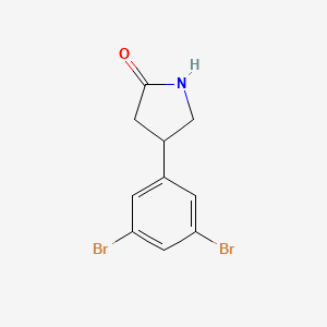 4-(3,5-Dibromophenyl)pyrrolidin-2-one