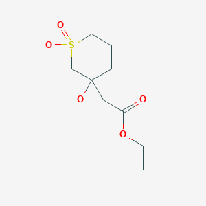 Ethyl 1-oxa-5-thiaspiro[2.5]octane-2-carboxylate 5,5-dioxide