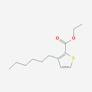 molecular formula C13H20O2S B13174612 Ethyl 3-hexylthiophene-2-carboxylate 