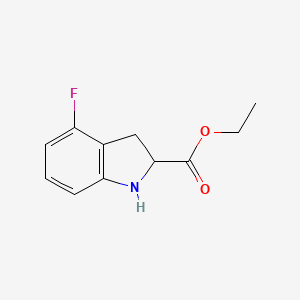 ethyl 4-fluoro-2,3-dihydro-1H-indole-2-carboxylate