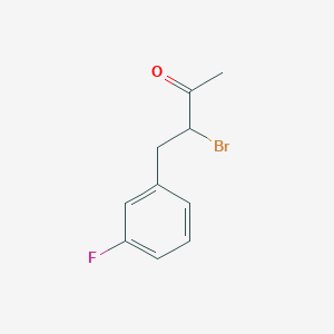 3-Bromo-4-(3-fluorophenyl)butan-2-one