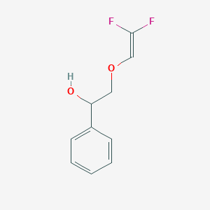 molecular formula C10H10F2O2 B13174686 2-[(2,2-Difluoroethenyl)oxy]-1-phenylethan-1-ol 