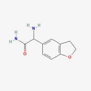 2-Amino-2-(2,3-dihydrobenzofuran-5-YL)acetamide