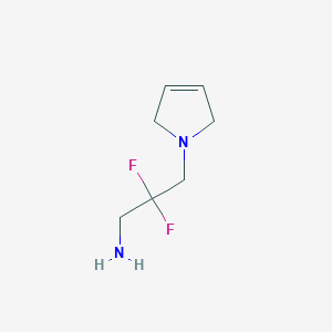 3-(2,5-Dihydro-1H-pyrrol-1-yl)-2,2-difluoropropan-1-amine