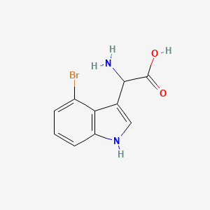 molecular formula C10H9BrN2O2 B13174729 2-Amino-2-(4-bromo-1H-indol-3-YL)acetic acid 