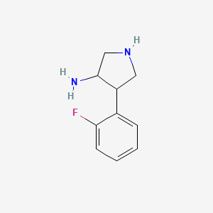 4-(2-Fluorophenyl)pyrrolidin-3-amine