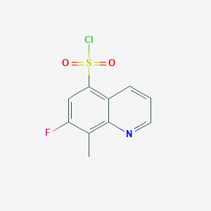 7-Fluoro-8-methylquinoline-5-sulfonyl chloride