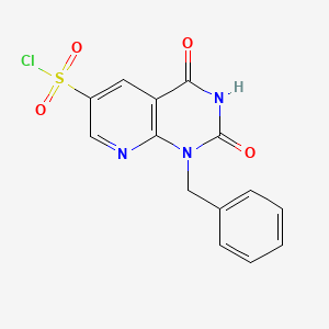 1-Benzyl-2,4-dioxo-1,2,3,4-tetrahydropyrido[2,3-d]pyrimidine-6-sulfonyl chloride