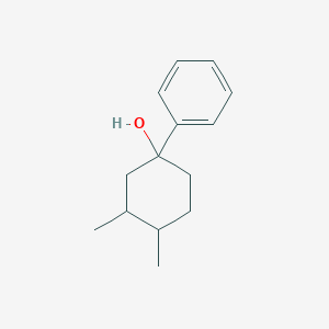 molecular formula C14H20O B13174779 3,4-Dimethyl-1-phenylcyclohexan-1-ol 