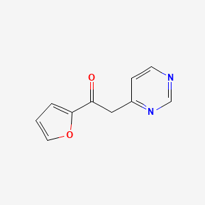 molecular formula C10H8N2O2 B1317479 1-呋喃-2-基-2-嘧啶-4-基-乙酮 CAS No. 851371-60-3