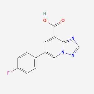 molecular formula C13H8FN3O2 B13174798 6-(4-Fluorophenyl)-[1,2,4]triazolo[1,5-a]pyridine-8-carboxylic acid 