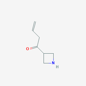 molecular formula C7H11NO B13174802 1-(Azetidin-3-yl)but-3-en-1-one 