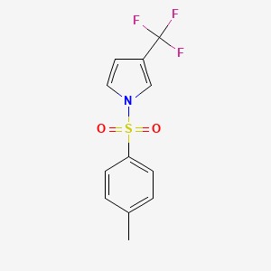 molecular formula C12H10F3NO2S B1317481 1-甲苯磺酰基-3-(三氟甲基)-1H-吡咯 CAS No. 945739-26-4