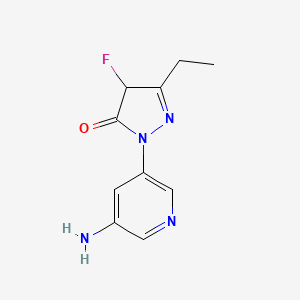 1-(5-Aminopyridin-3-yl)-3-ethyl-4-fluoro-4,5-dihydro-1H-pyrazol-5-one