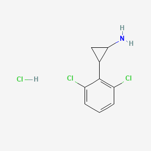 2-(2,6-Dichlorophenyl)cyclopropan-1-amine hydrochloride