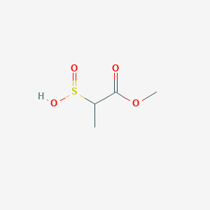 molecular formula C4H8O4S B13174879 Methyl2-sulfinopropanoate 