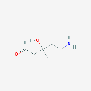 5-Amino-3-hydroxy-3,4-dimethylpentanal