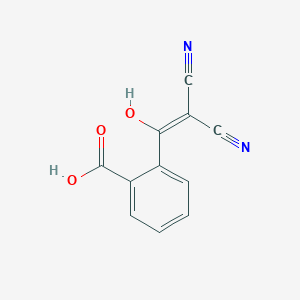 molecular formula C11H6N2O3 B13174913 2-(2,2-Dicyano-1-hydroxyethenyl)benzoic acid 