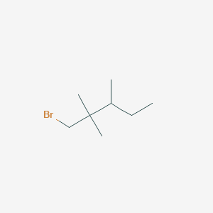 molecular formula C8H17Br B13174914 1-Bromo-2,2,3-trimethylpentane 