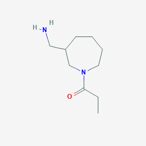 1-[3-(Aminomethyl)azepan-1-yl]propan-1-one