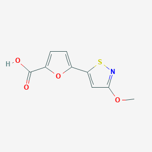 5-(3-Methoxy-1,2-thiazol-5-yl)furan-2-carboxylic acid