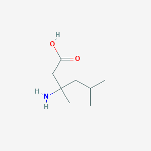 molecular formula C8H17NO2 B13174966 3-Amino-3,5-dimethylhexanoic acid 